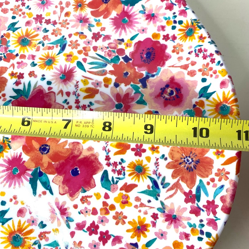 Rachel Ashwell Floral Melamine Plates Set of 4 - Picture 7 of 7